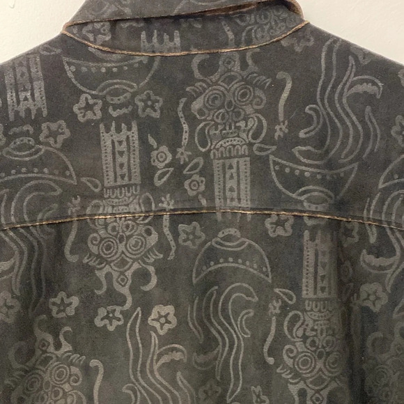Chico's Women's Jacket Velvet Soft Black with Brown Lining Size 1 Us size 8/M - Picture 5 of 10